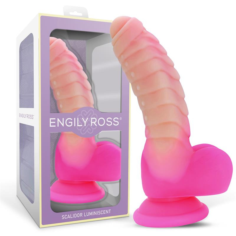 Scalidor Dildo Unicorn Brilla en la Oscuridad 18 cm