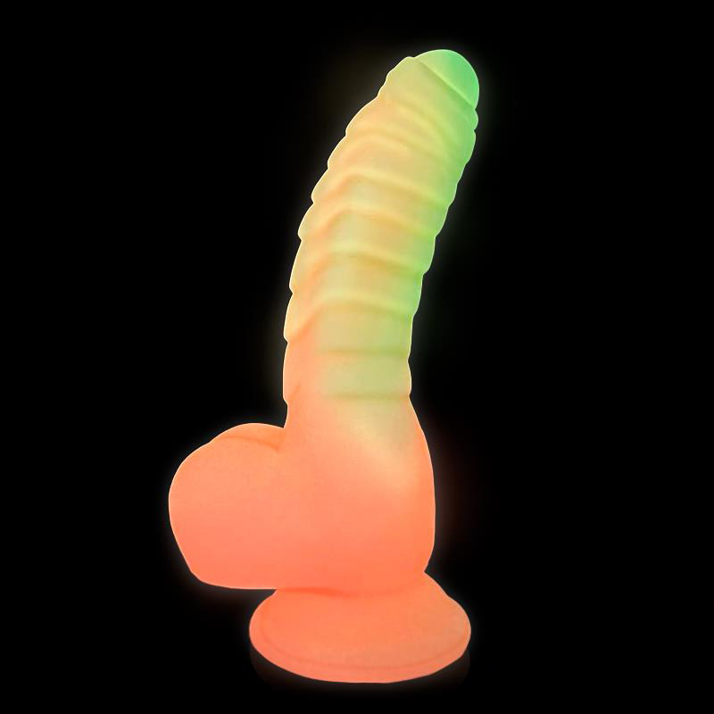 Scalidor Dildo Unicorn Brilla en la Oscuridad 18 cm