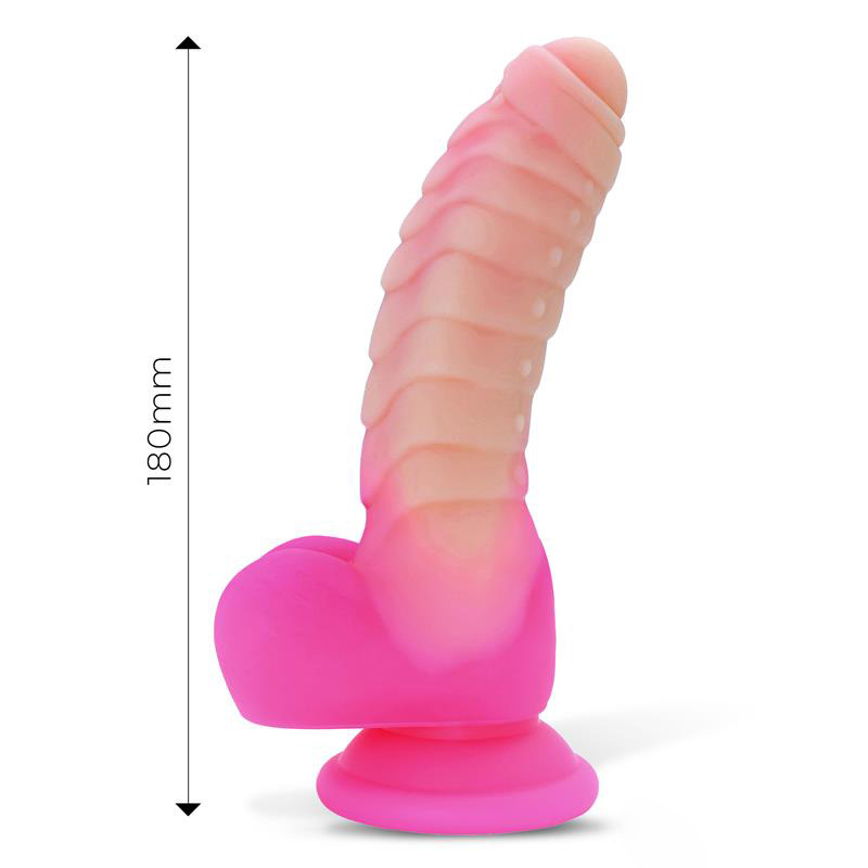 Scalidor Dildo Unicorn Brilla en la Oscuridad 18 cm