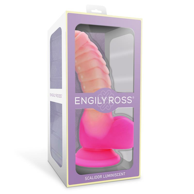 Scalidor Dildo Unicorn Brilla en la Oscuridad 18 cm