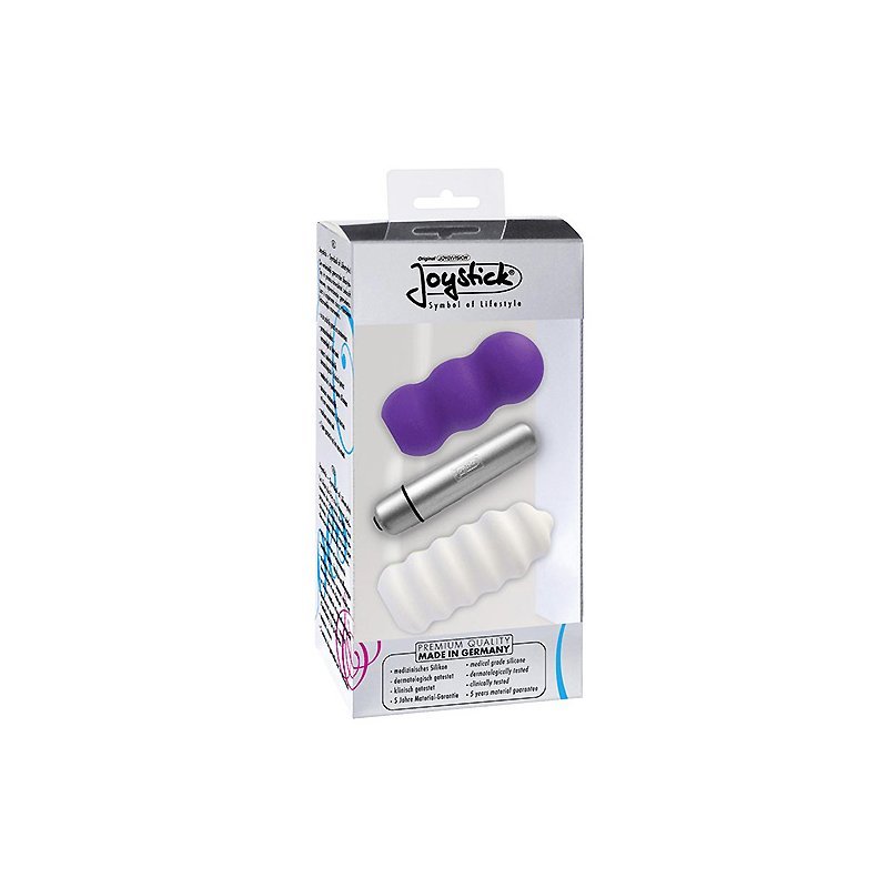 Joystick Micro Gyro Estimulador con Fundas Lila y Blanco