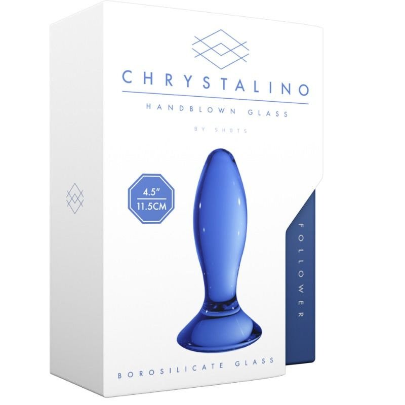 Dildo Chrystalino Follower Plug Azul