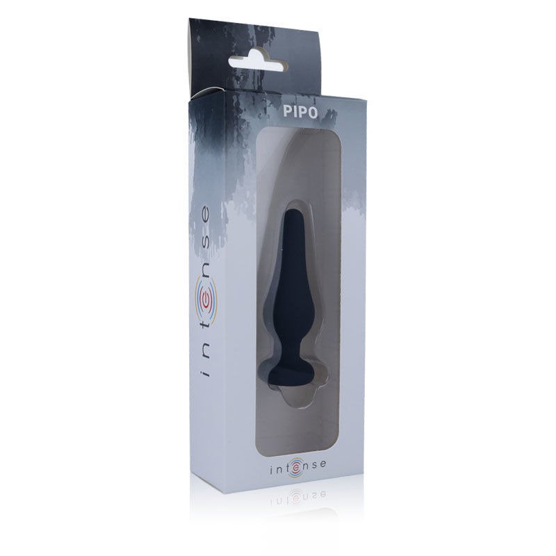 Anal Plug Pipo S Silicone Negro 10 cm