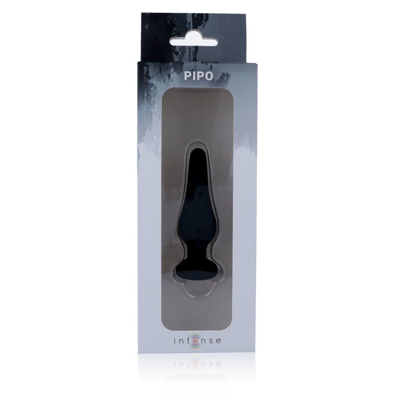 Anal Plug Pipo S Silicone Negro 10 cm