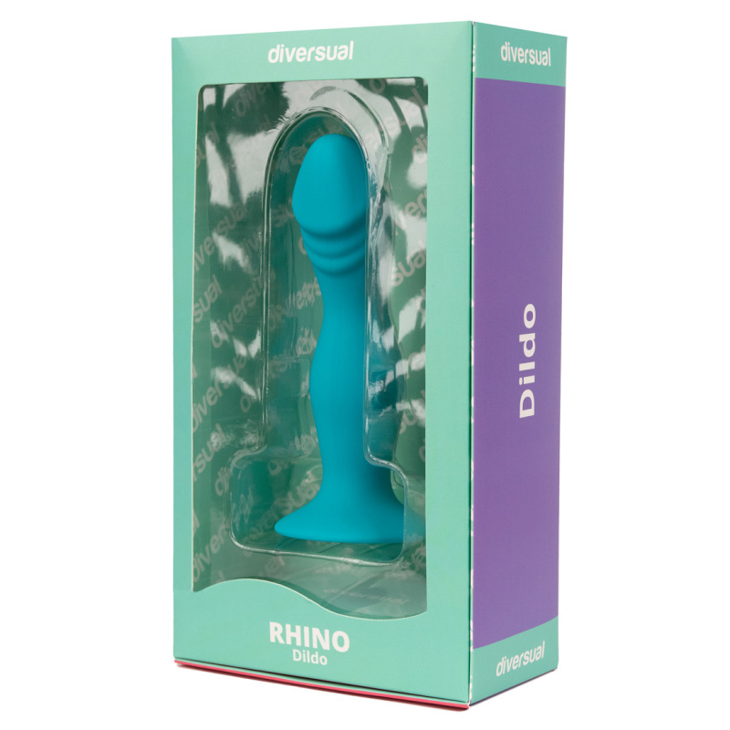 Rhino Dildo Turquoise